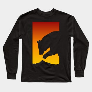 Sunset Bear - Grizzly Bear Black Bear Brown Bear - Bear Lover Gift Long Sleeve T-Shirt